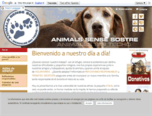 Tablet Screenshot of animalssensesostre.org